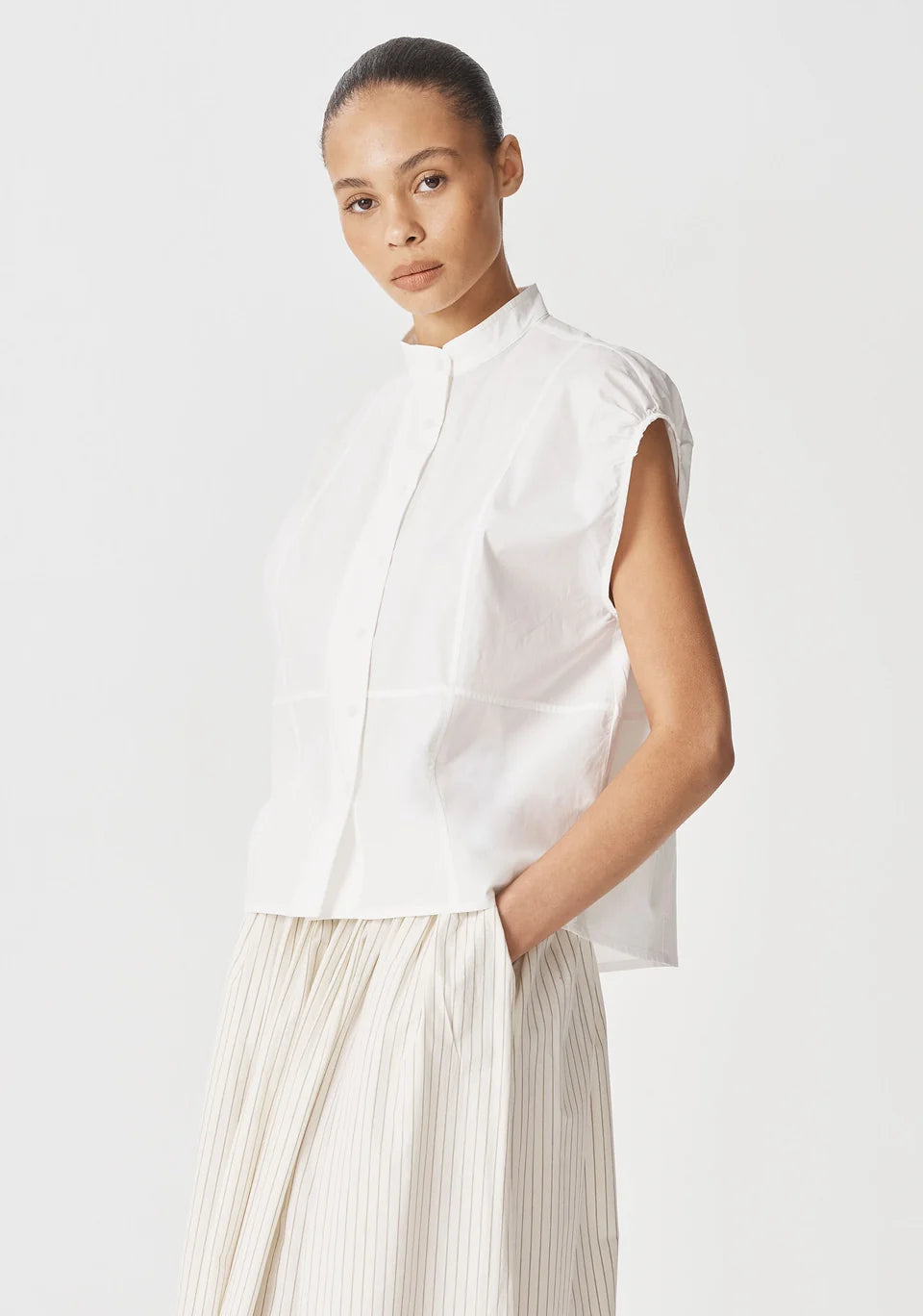 Evie Top White