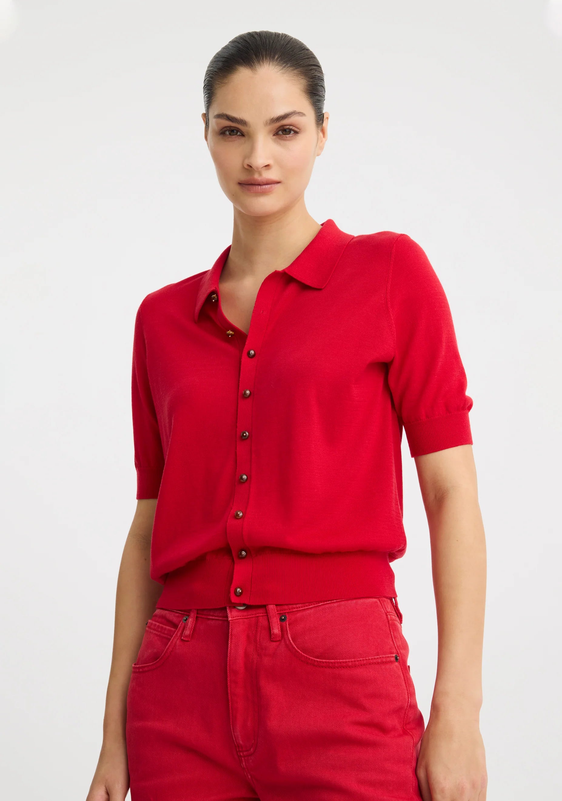 Micah Knit Cardigan Poppy