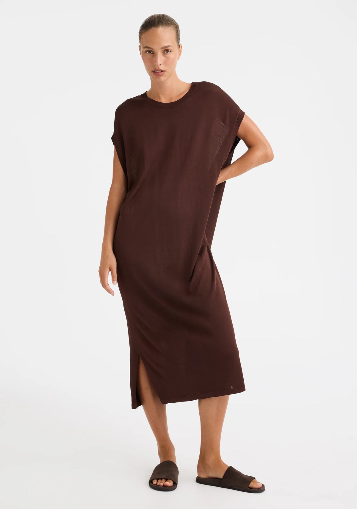 Nele Knit Dress Espresso