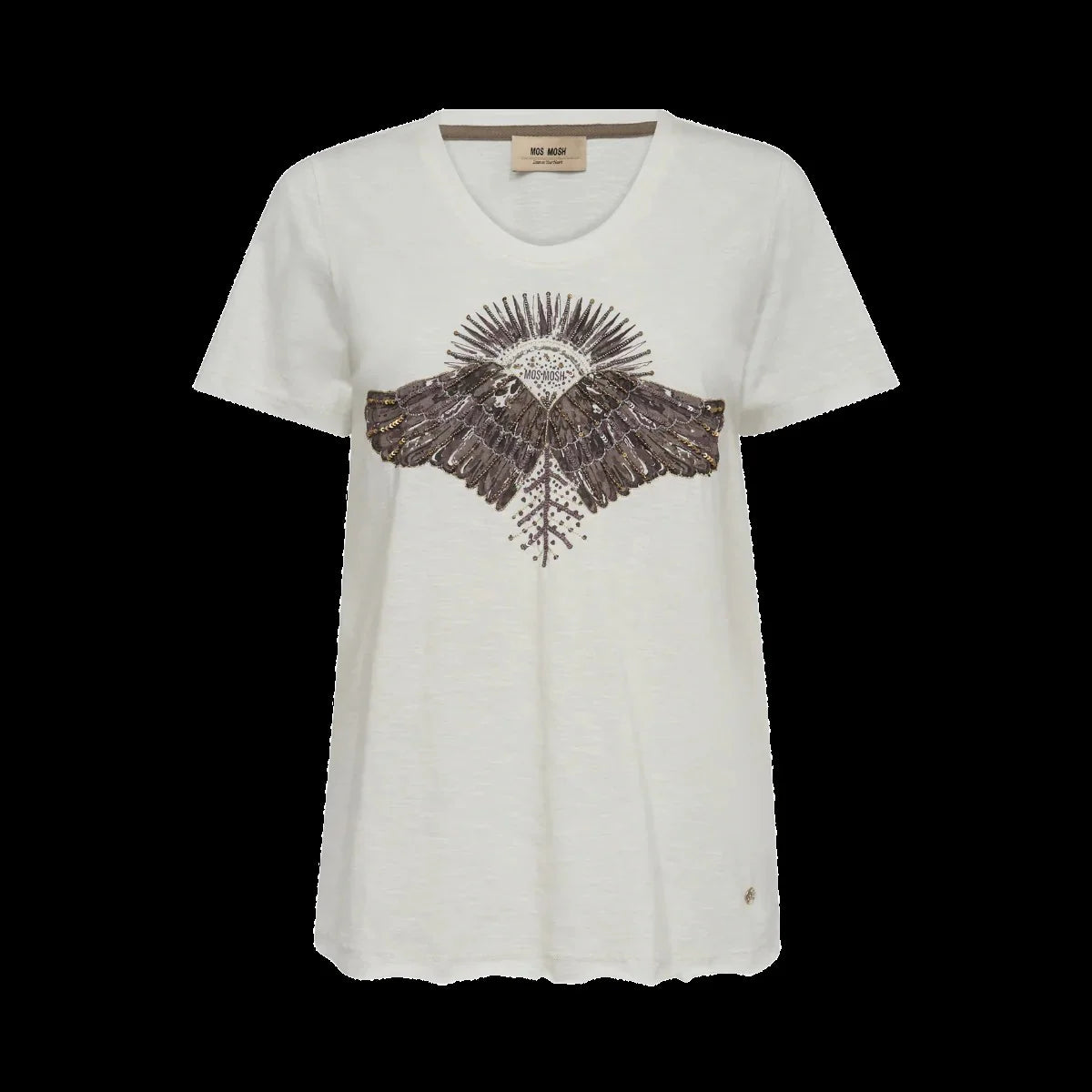 NADINE O-SS DECO TEE CREAM