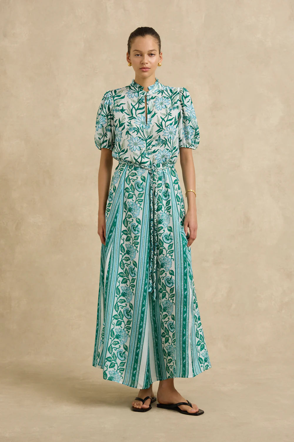 Oceanus Dress - Spring Daisy Light Blue