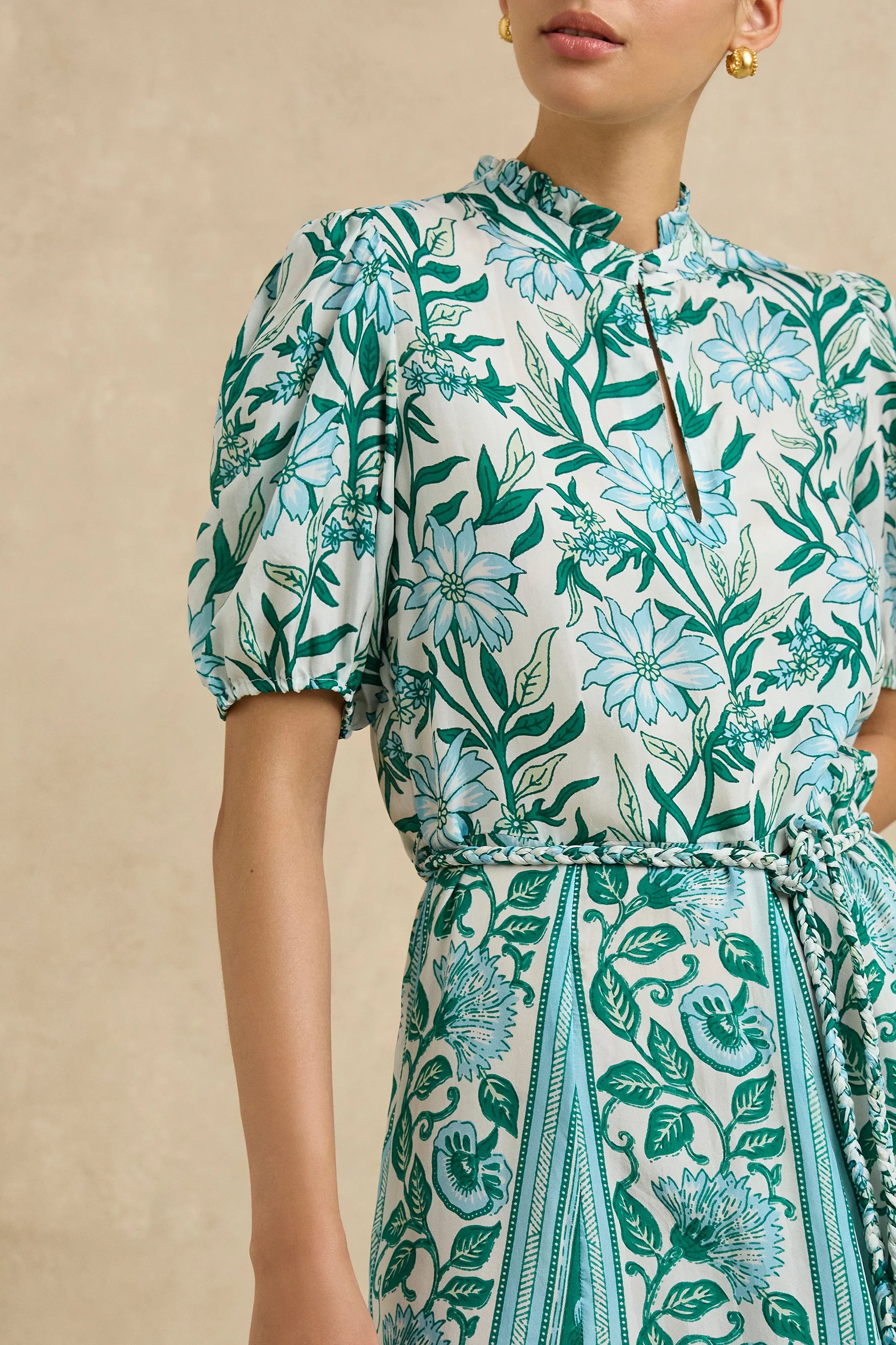 Oceanus Dress - Spring Daisy Light Blue