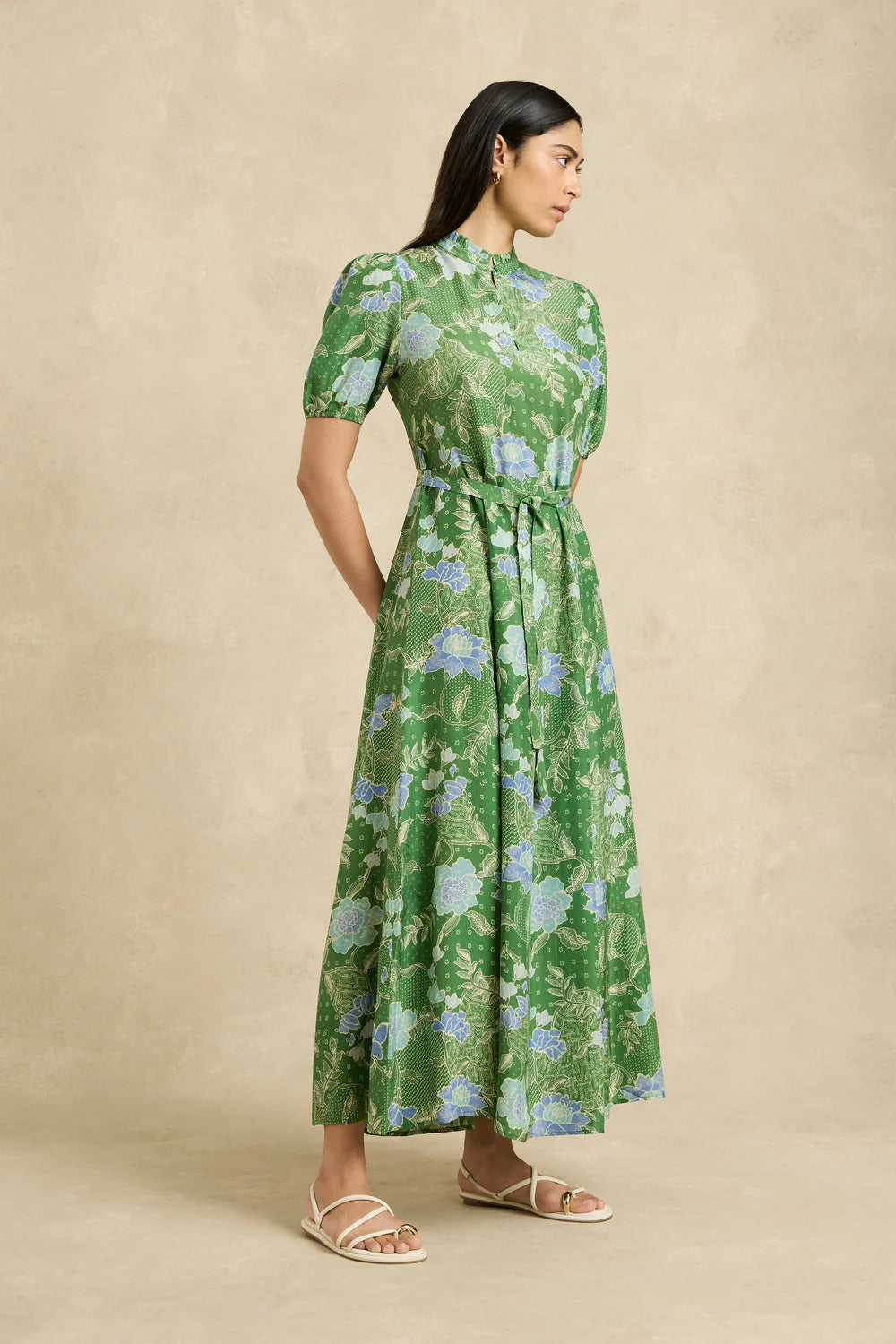 Oceanus Dress Bloom Jungle Green