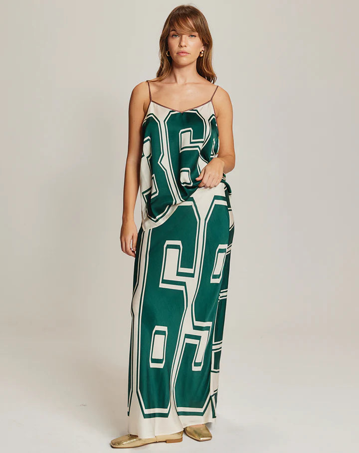 BLAKELY SLIP SKIRT JADE