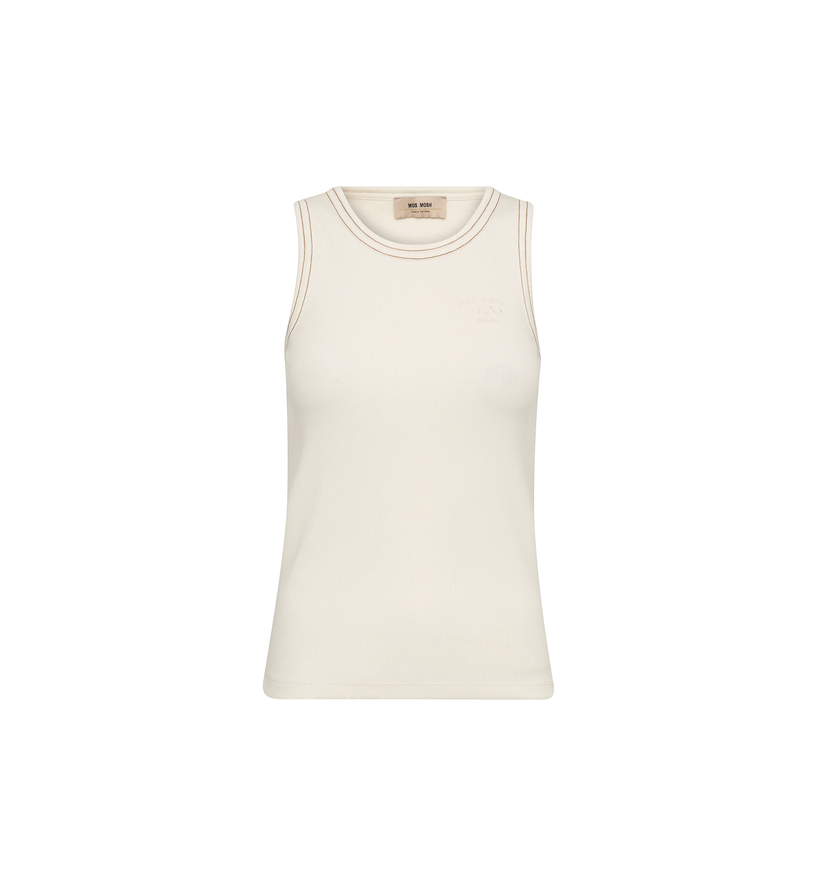Ara Rib Tank Top Ecru