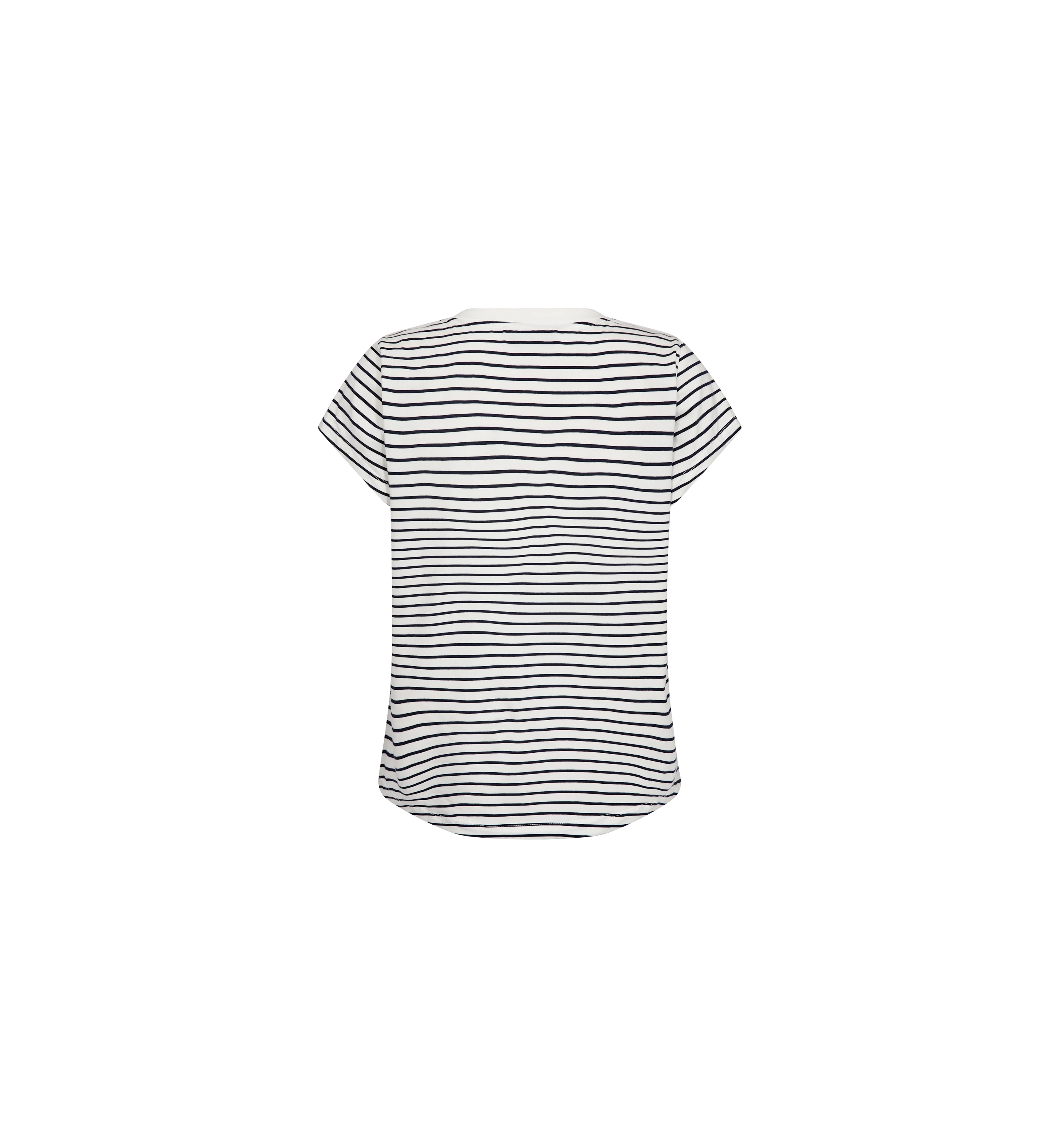 Kala V-SS Stripe Tee Navy