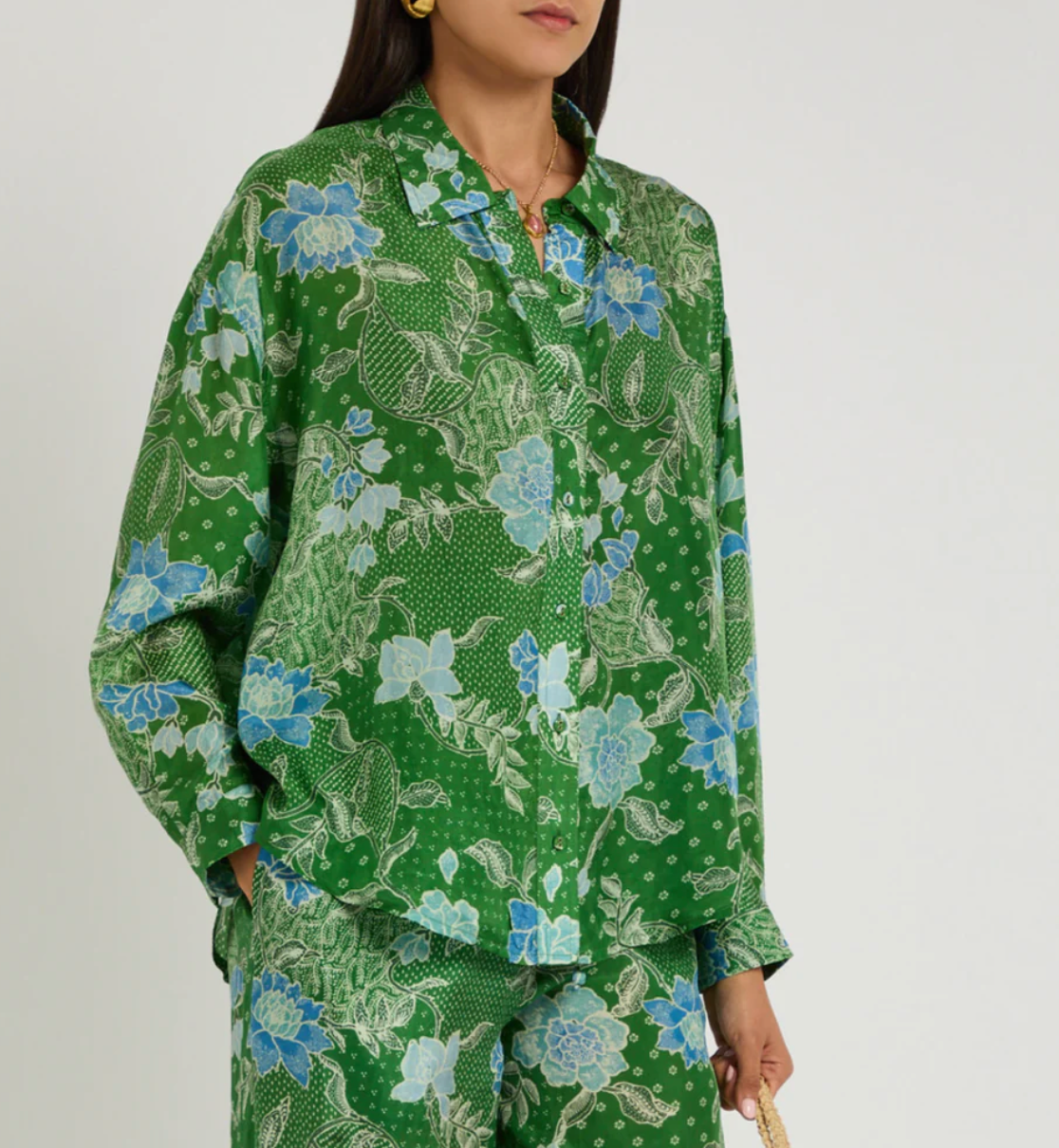 Stevie Shirt Bloom Jungle Green
