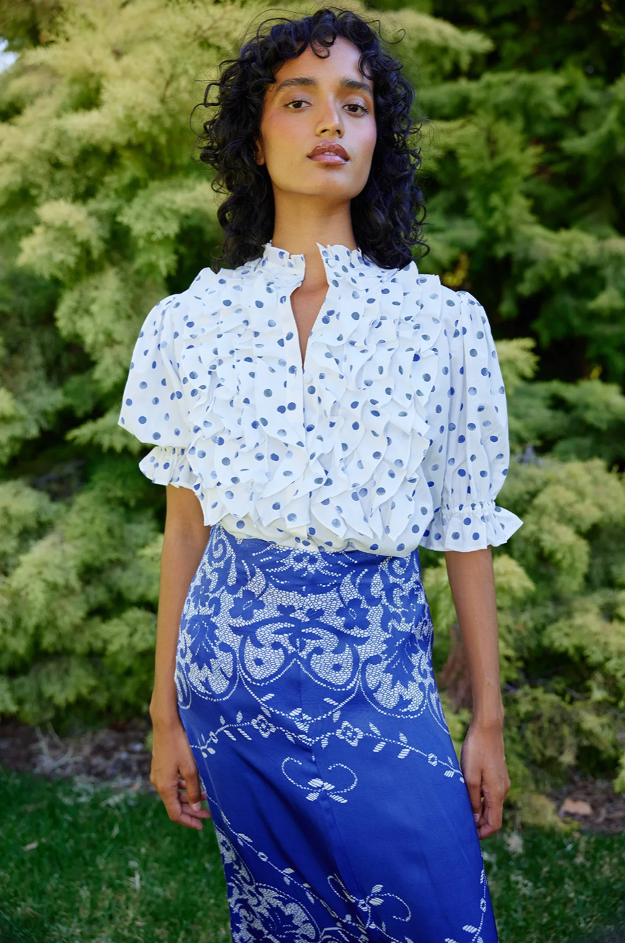 Mavis Blouse Antique Royal