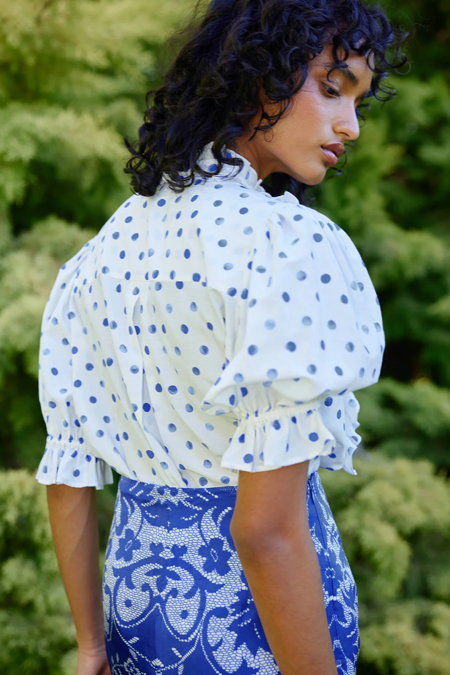 Mavis Blouse Antique Royal