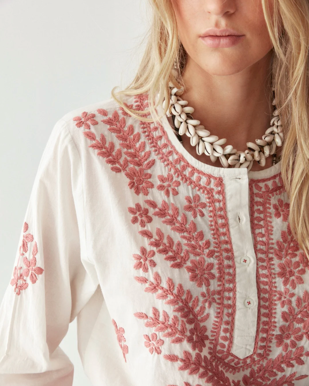 Shyla Blouse Chikan Blossom