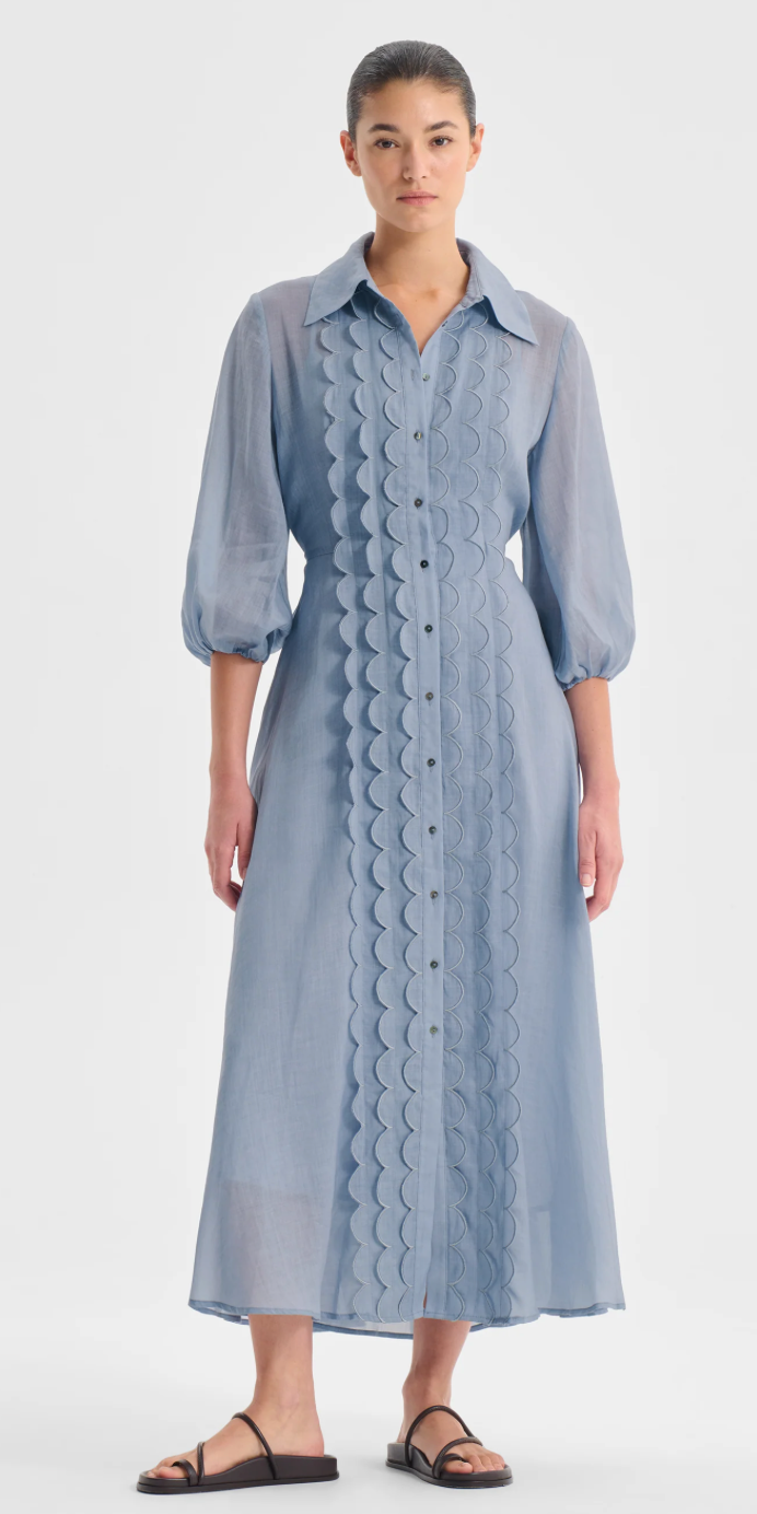 Constance Shirt Dress Sky