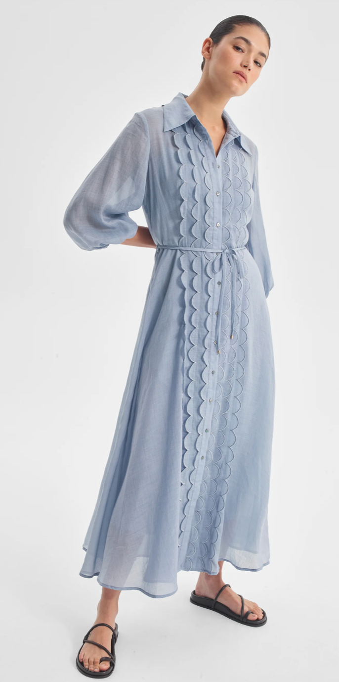 Constance Shirt Dress Sky