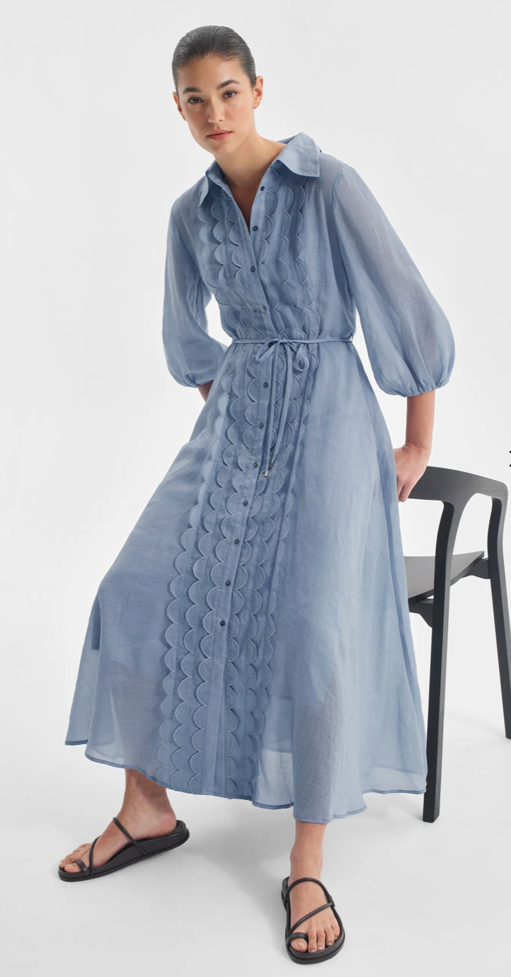Constance Shirt Dress Sky