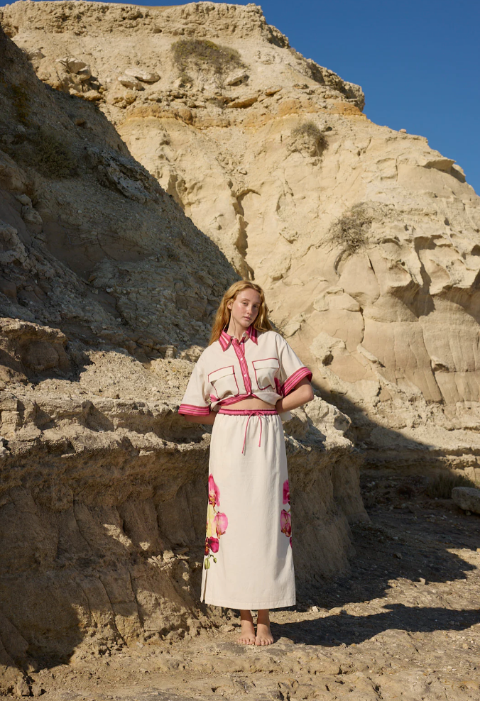 AVA Skirt in Antique Phalae