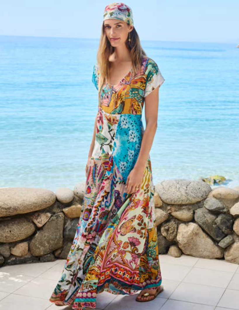 Patchwork Dress (Slip) - Gillian Mix