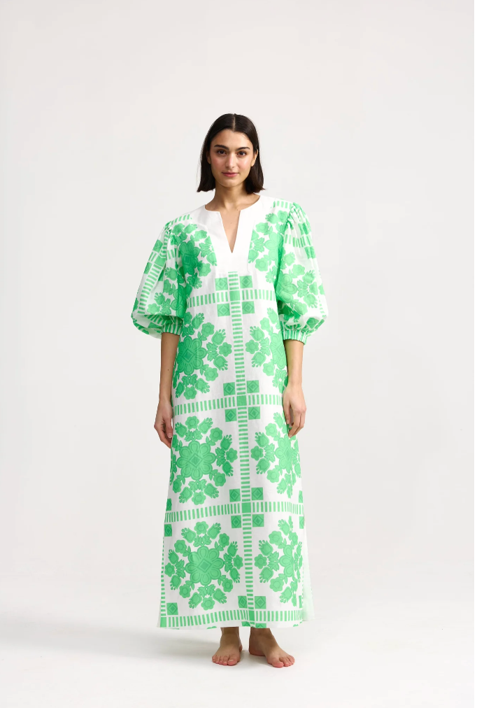 Doris Dress - Mediterranean Fern