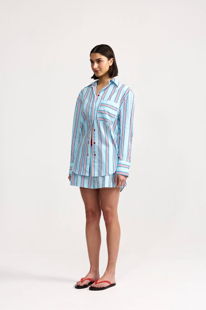 Buddy Shirt - Blithe Cherry Stripe