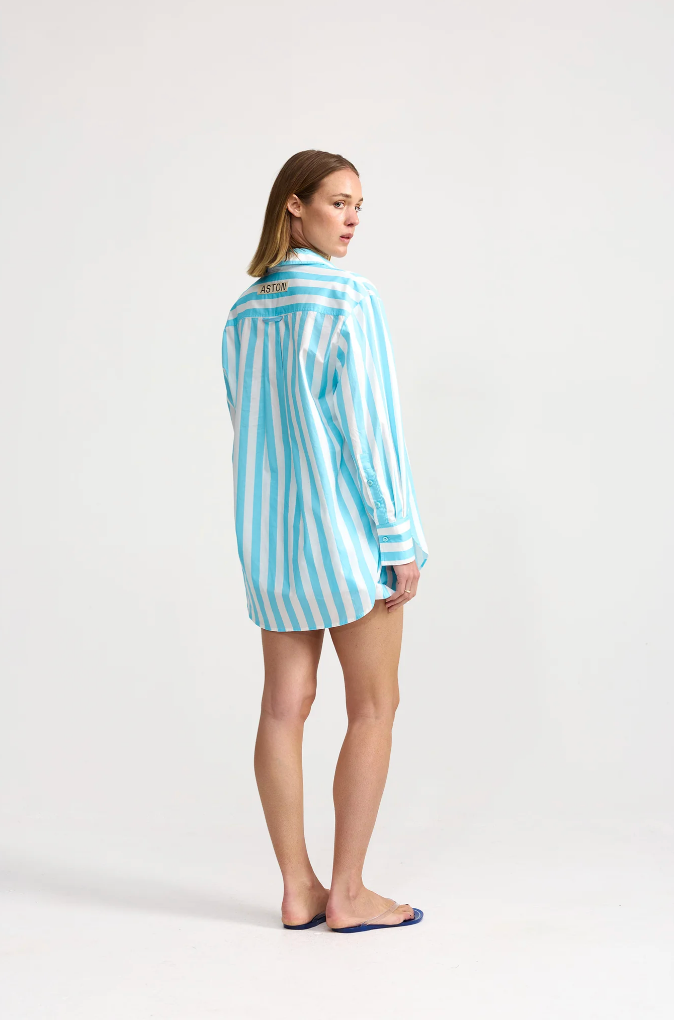 Buddy Shirt in Caribbean Stripe