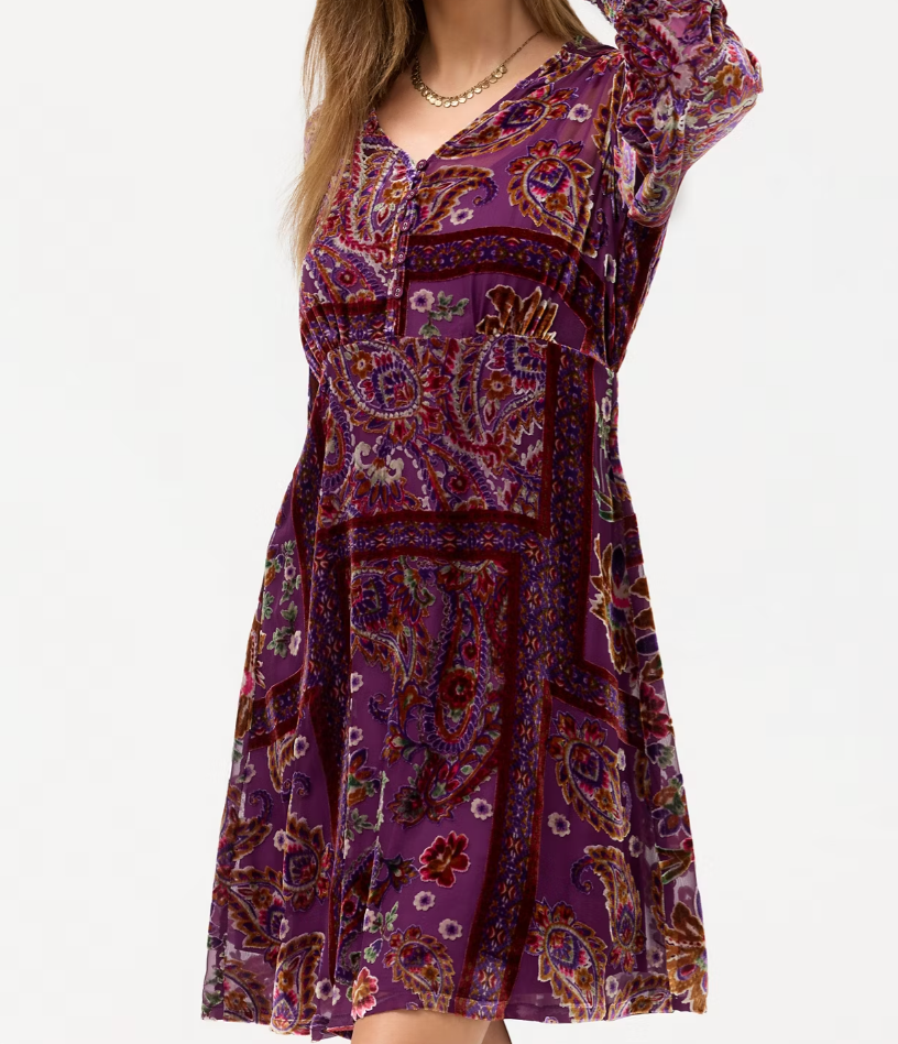 Kinney Dress - Domitila Burnout