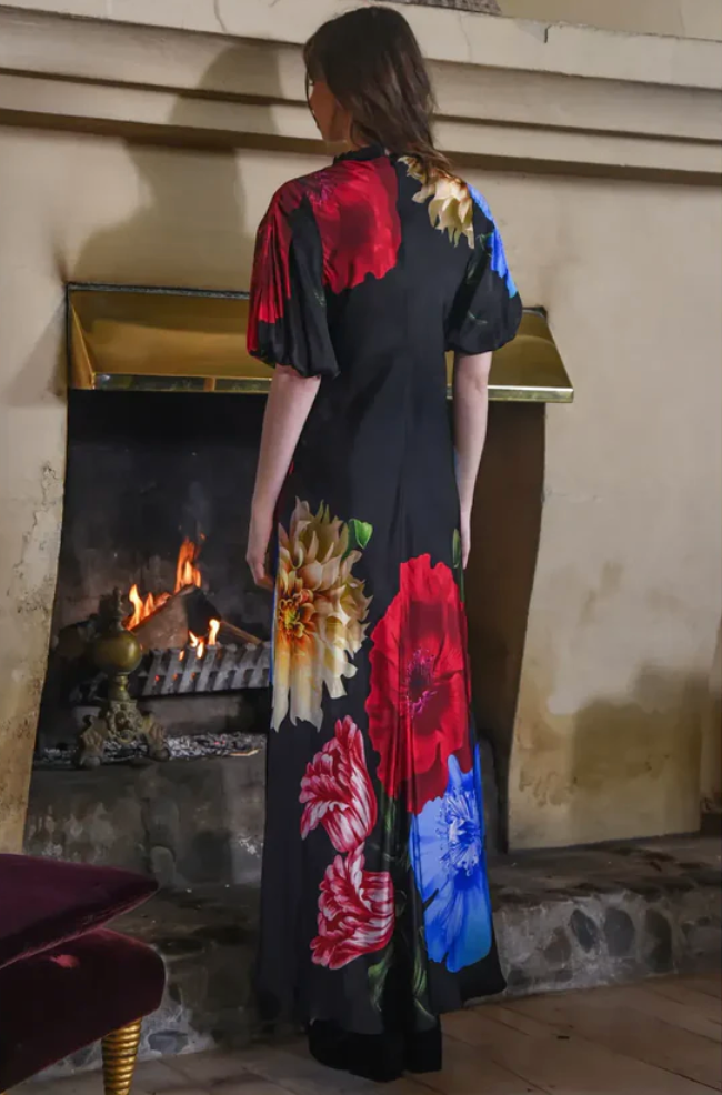 In the Limelight Dress Black Floral