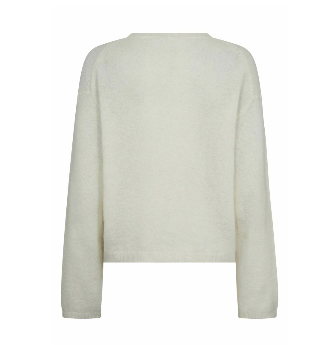 MAPE O-NECK KNIT CREAM