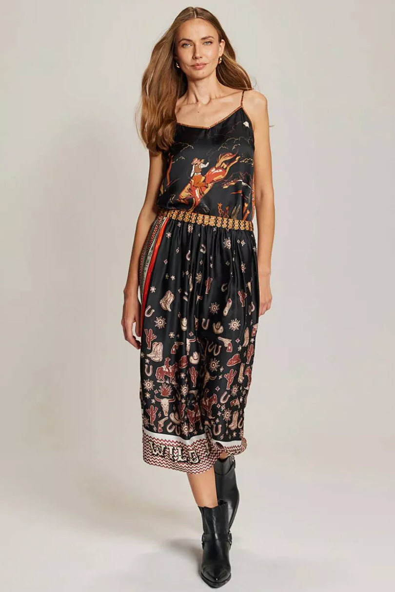 VANESSA MIDI SKIRT RODEO