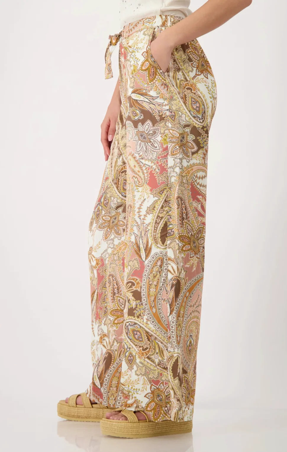 Pants With Lea Reg Paisley Mocca