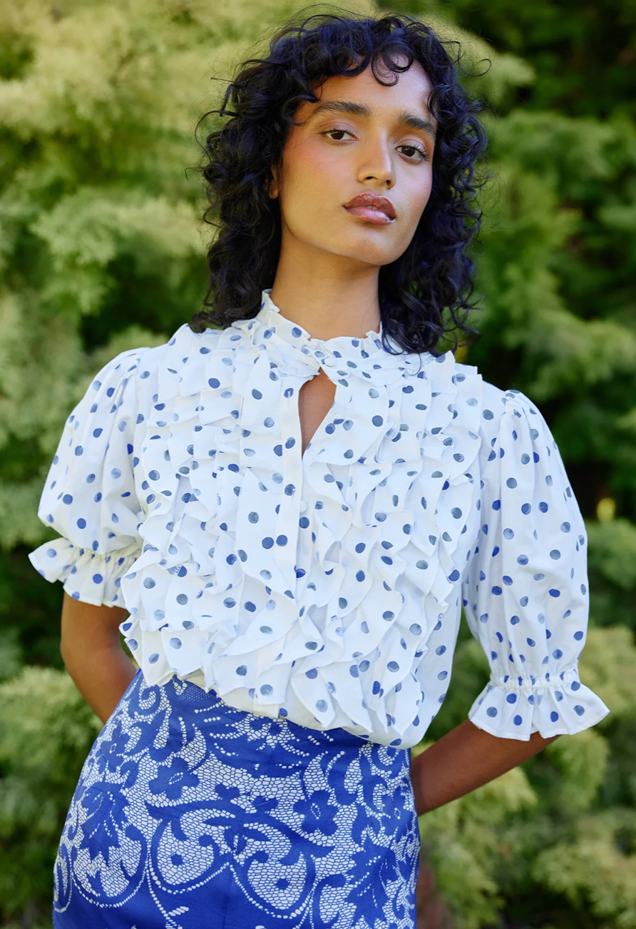 Mavis Blouse Antique Royal