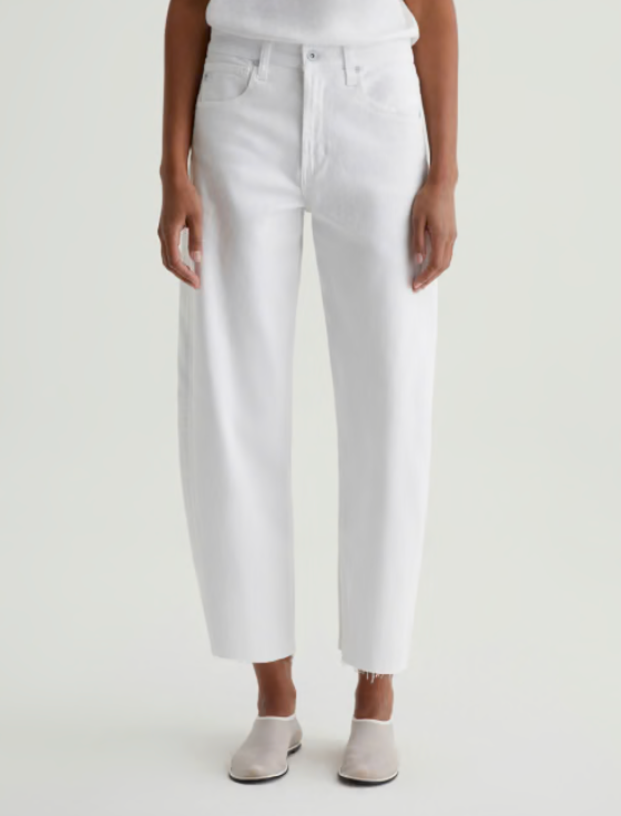 Hattie Crop Jean Gallery White