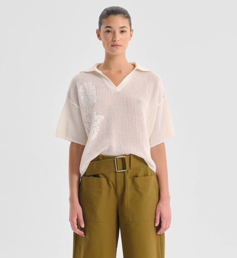 Chiara Knit Top White