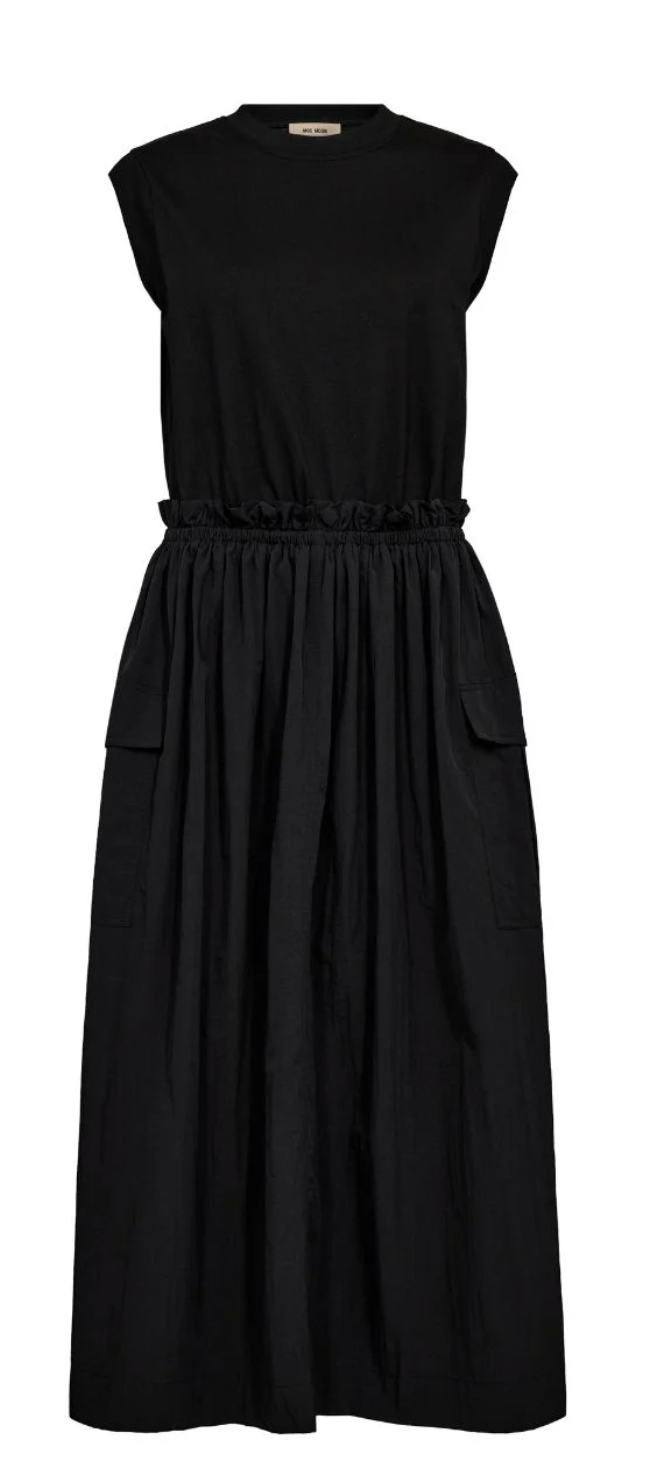 Sazha Mix Dress Black