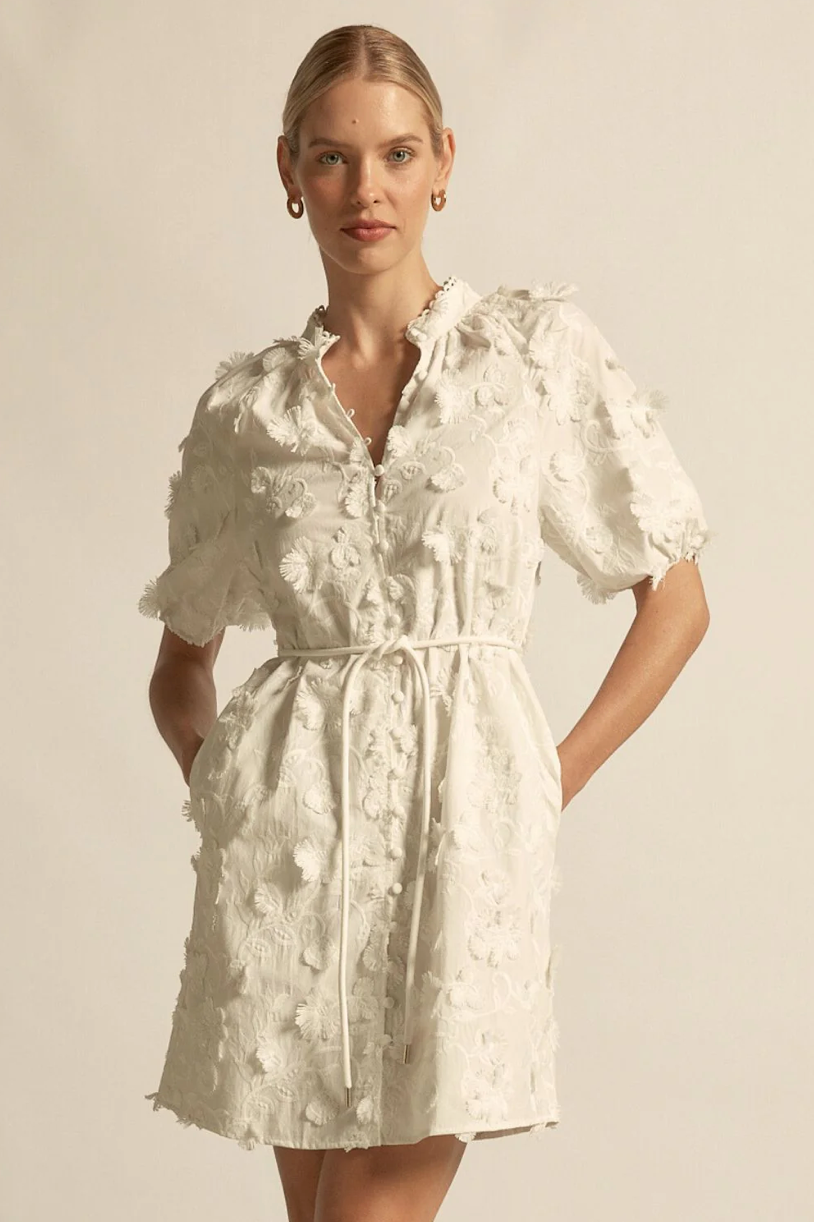 Aspect Dress  - Porcelain Broderie