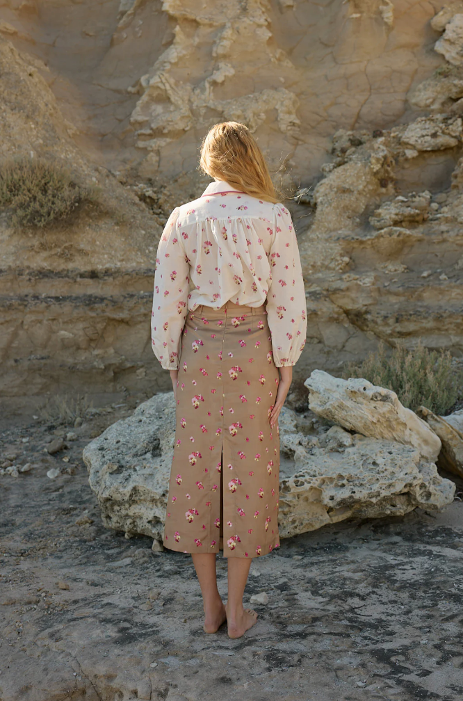 Vivian Blouse in Antique Phalae