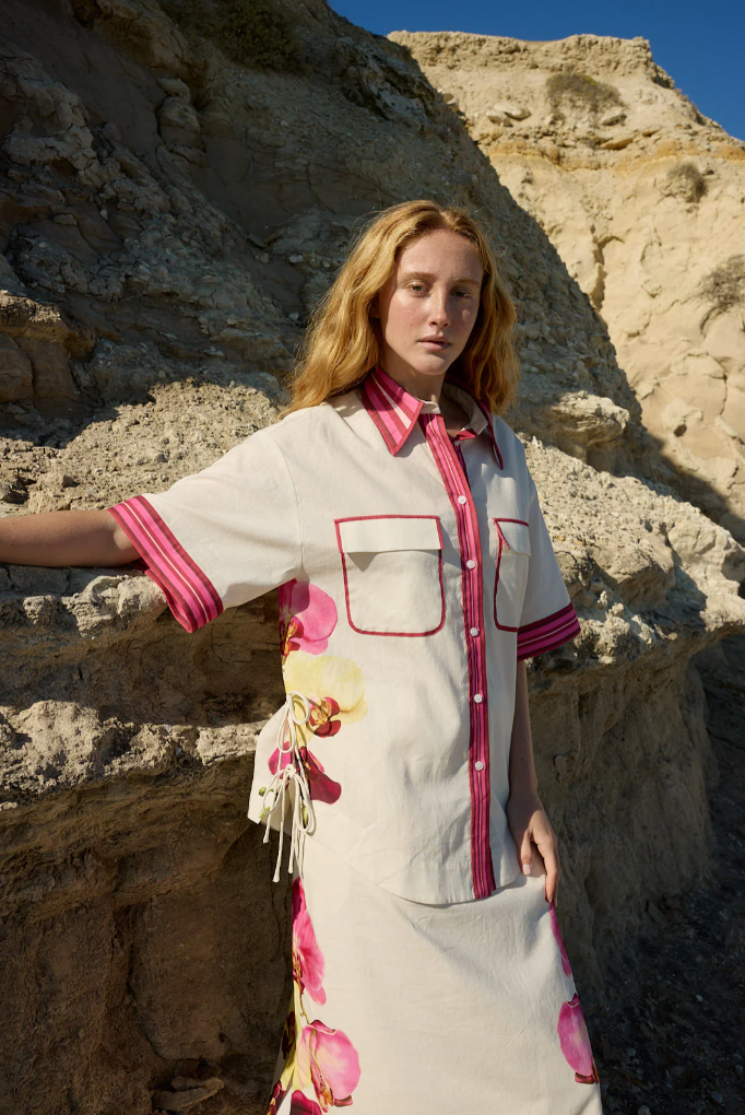 Remy Shirt in Antique Phalae