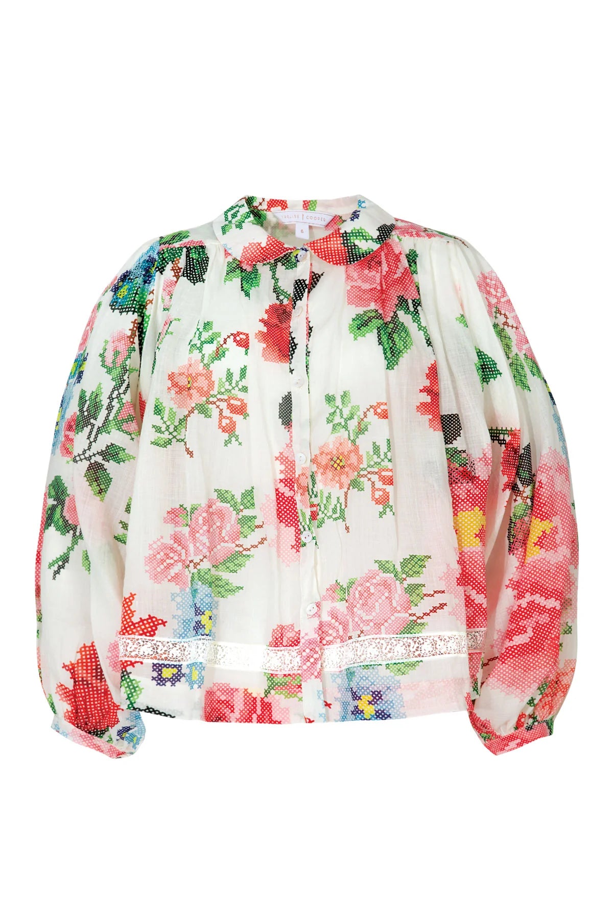 Float of Confidence Blouse White Floral