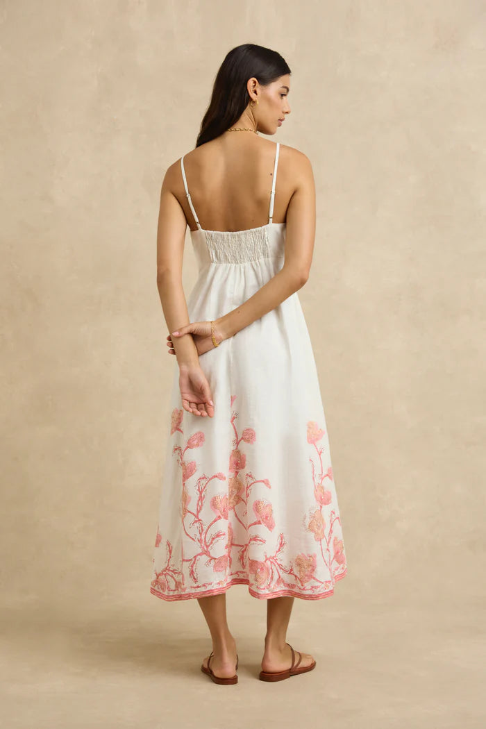 Teeva Dress Hibiscus Bloom Pink