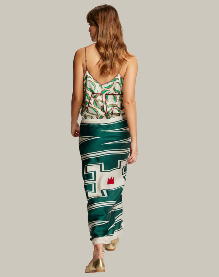 BLAKELY SLIP SKIRT JADE