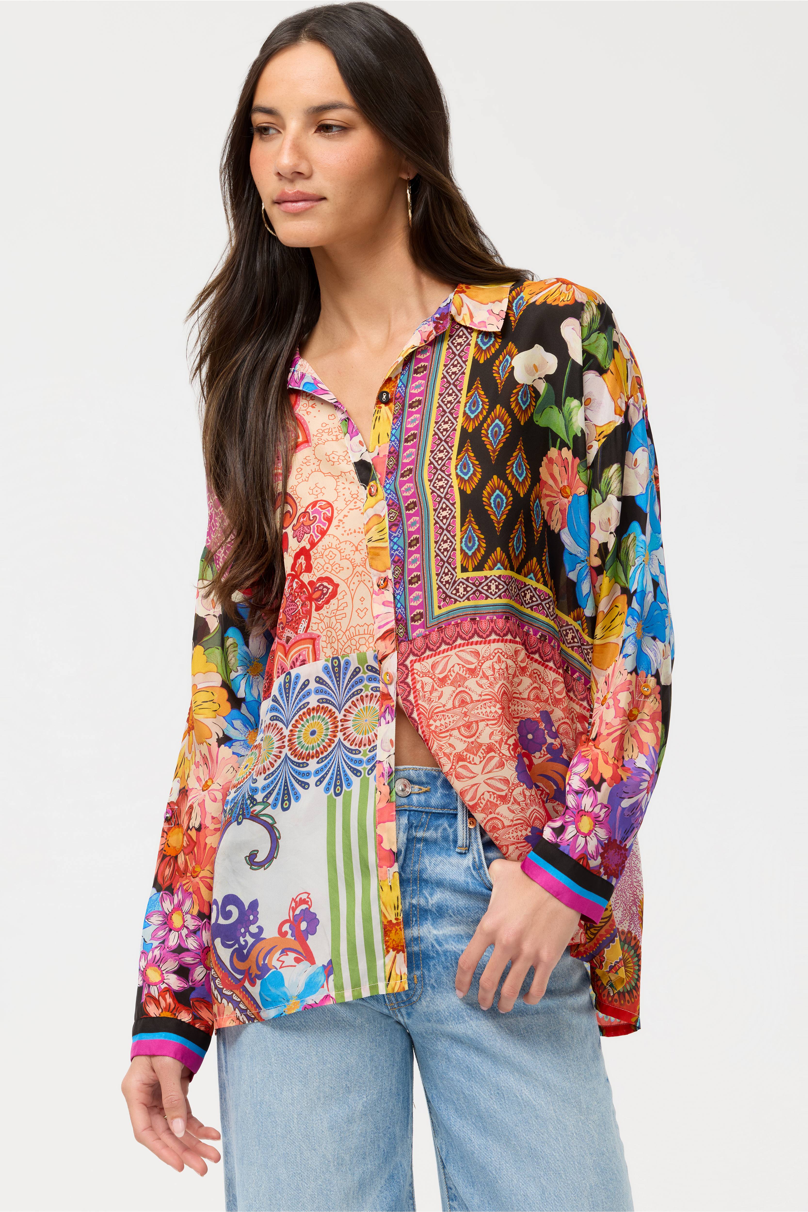 Audrey Shirt Magnolia Patchwork