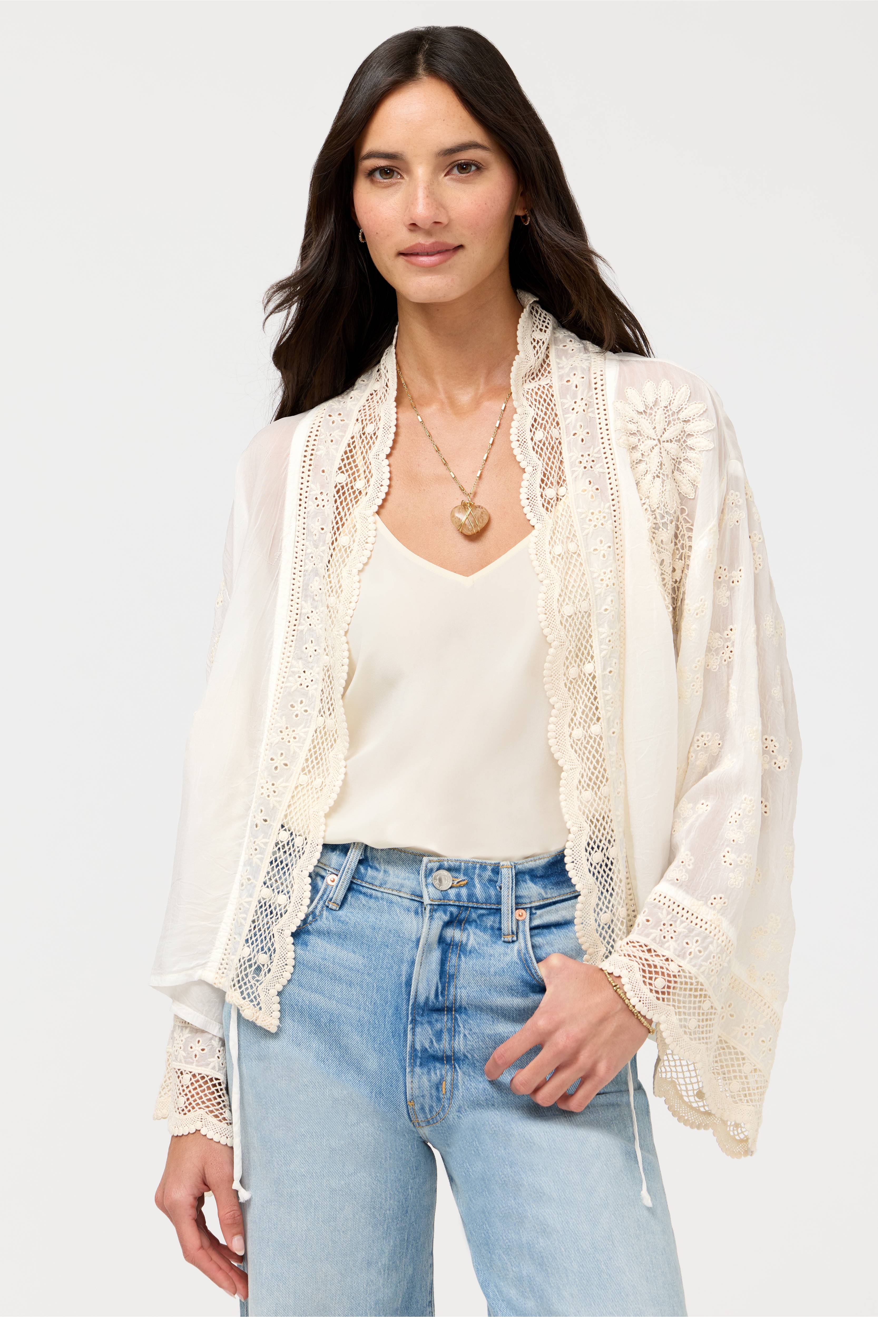 Sandra Patched Kimono Natural