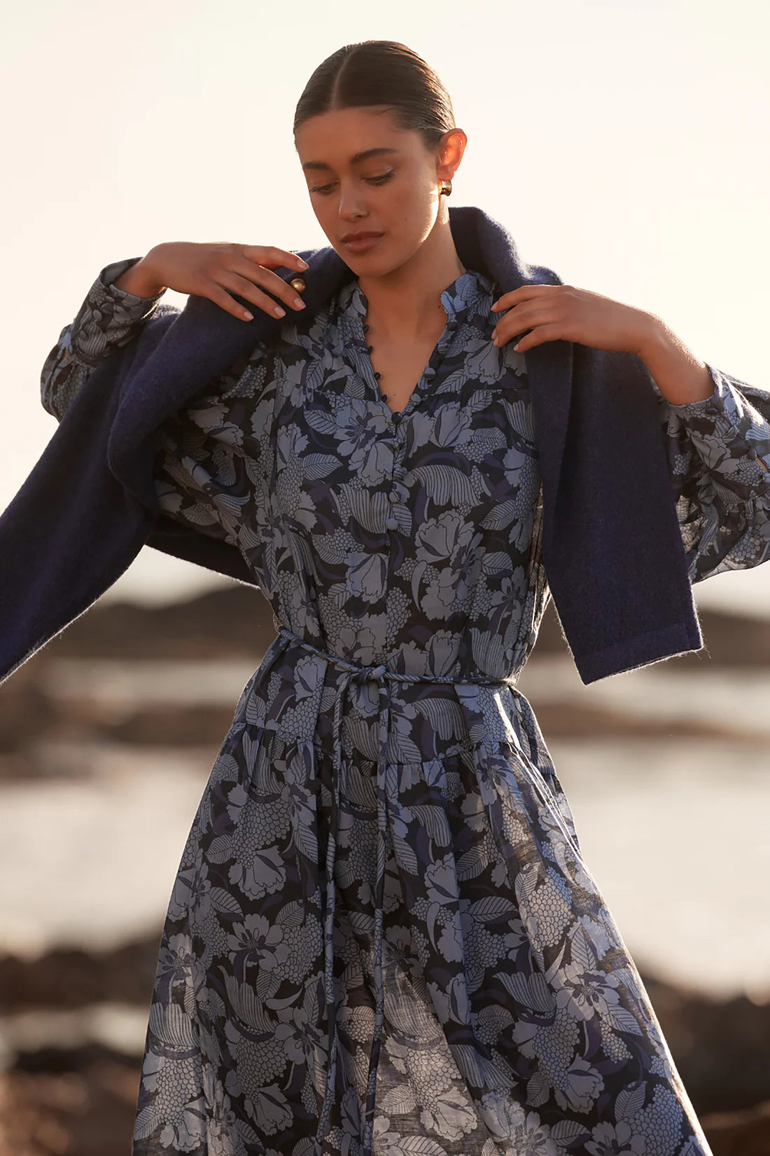 Vesper Dress Blue Print