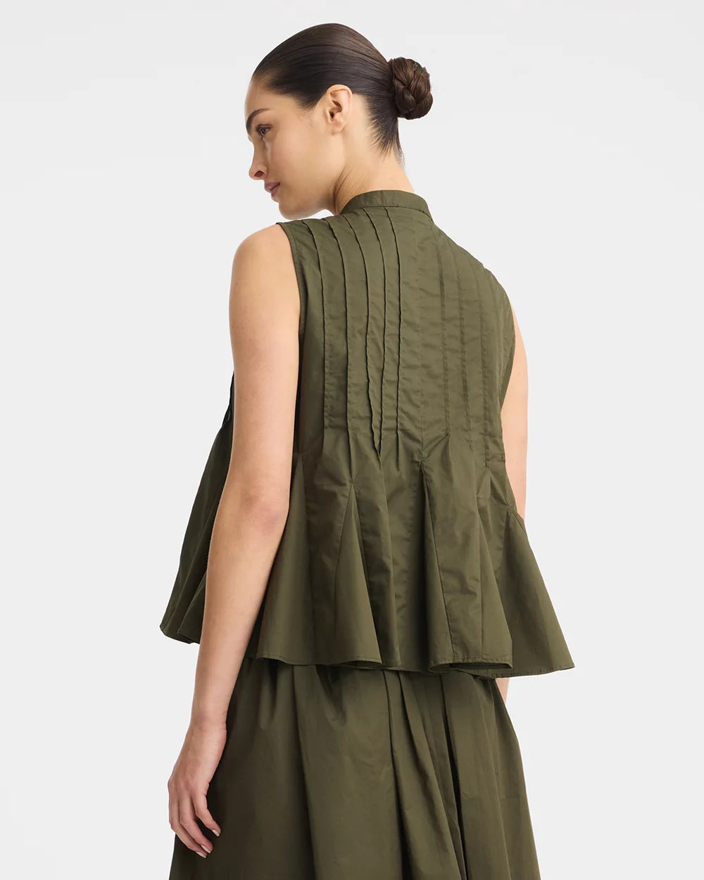 Devin Pintuck Shirt Olive