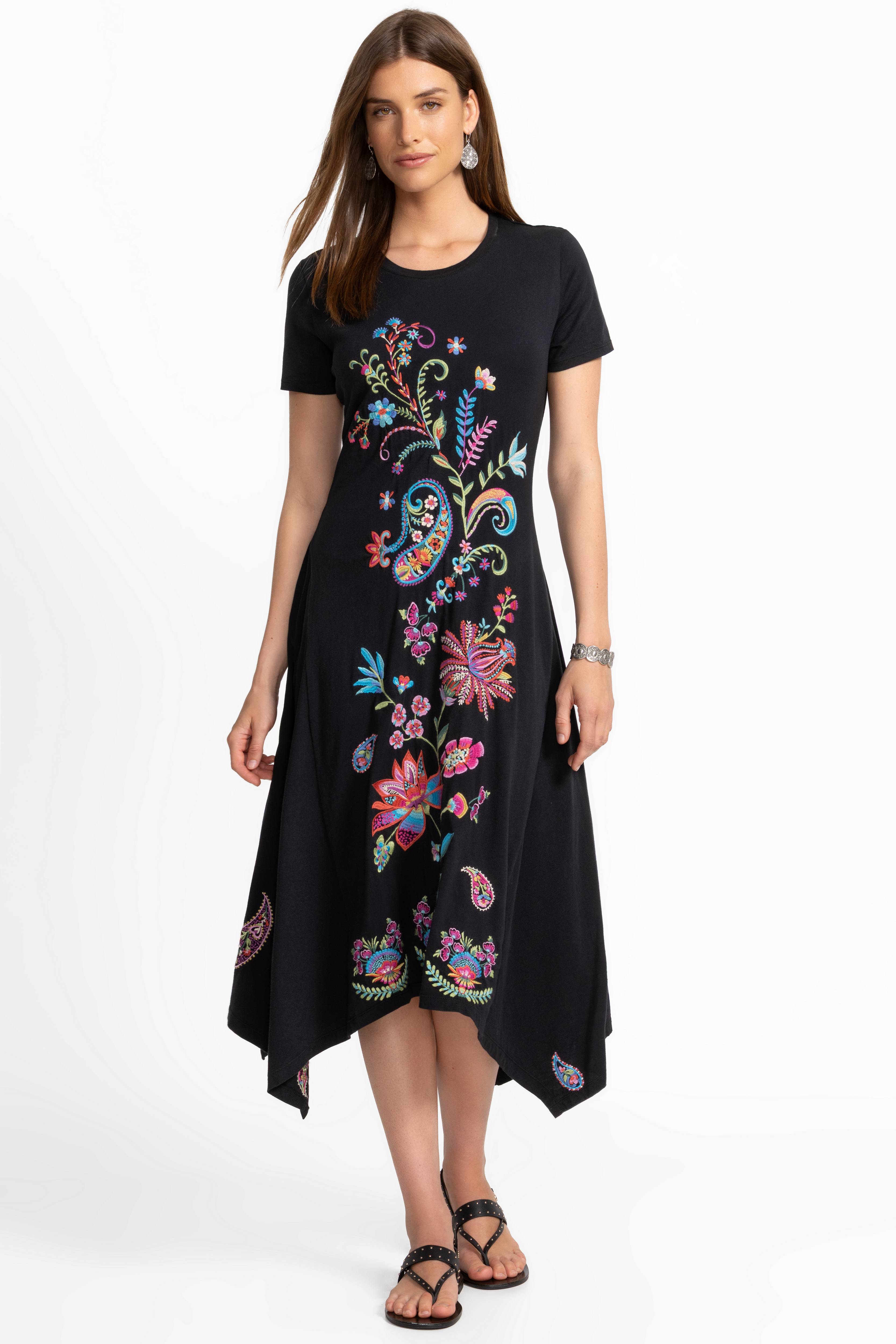 Handkerchief Hem Knit Dress Karime