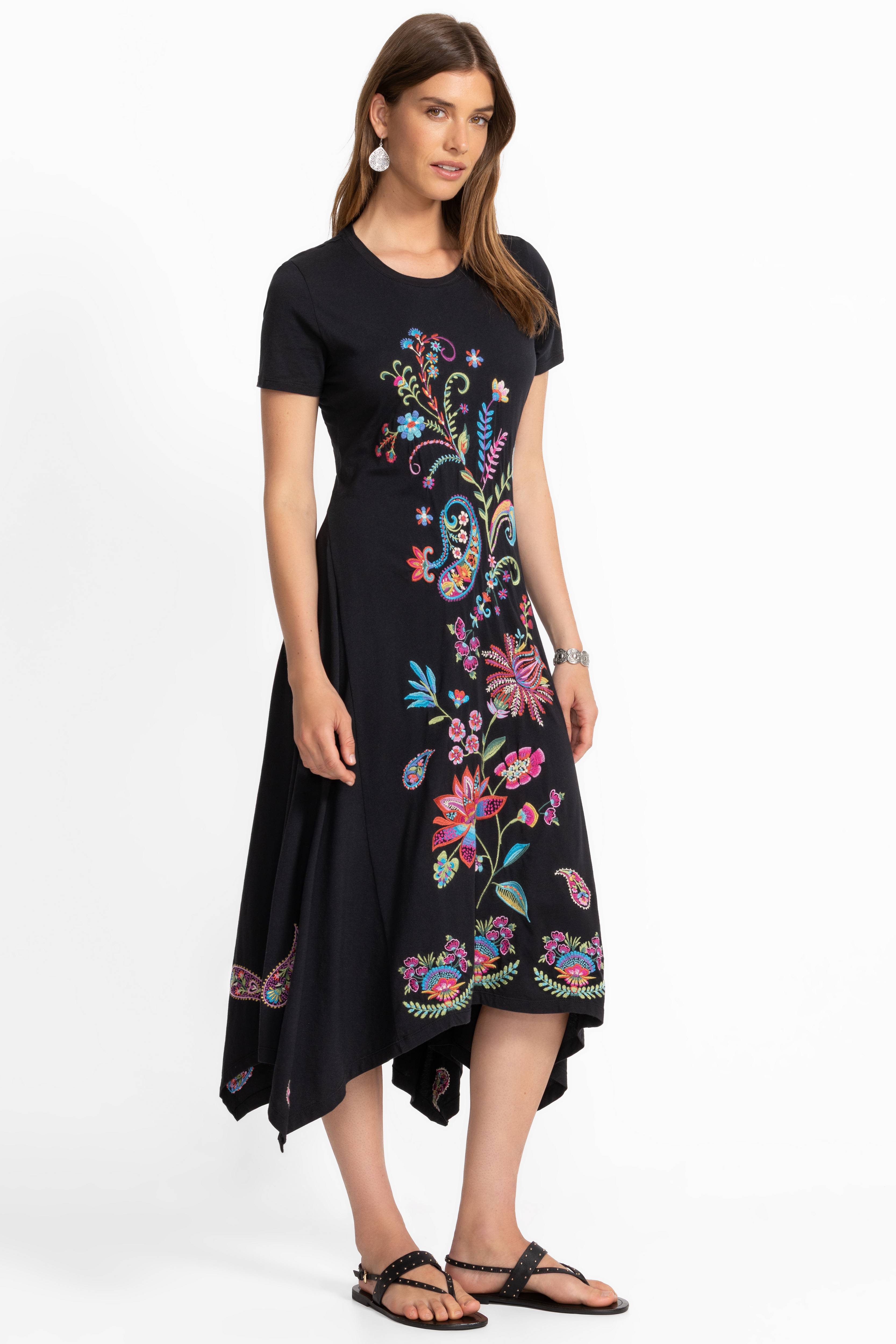 Handkerchief Hem Knit Dress Karime