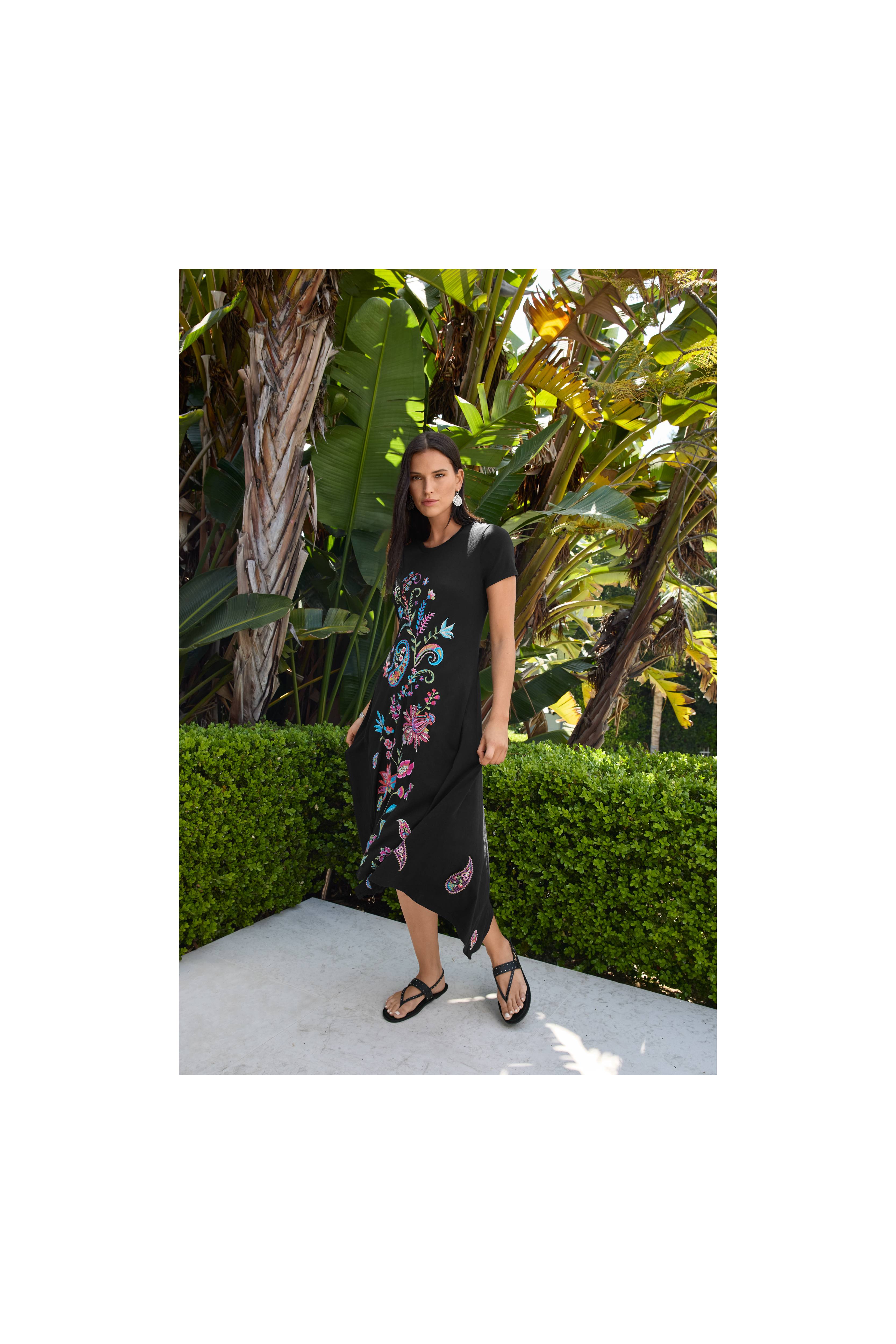 Handkerchief Hem Knit Dress Karime