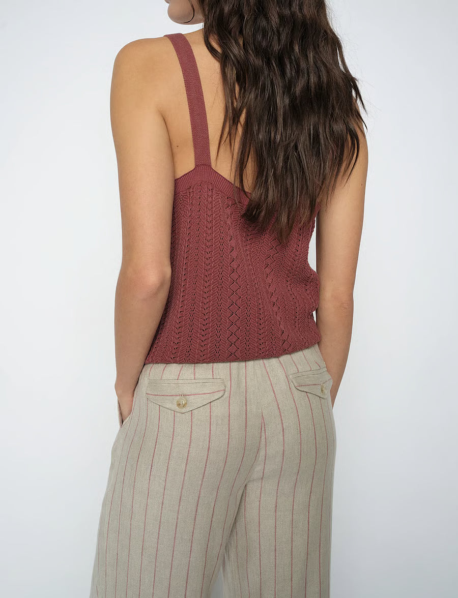 Cressida Wash Knit Top Cowhide