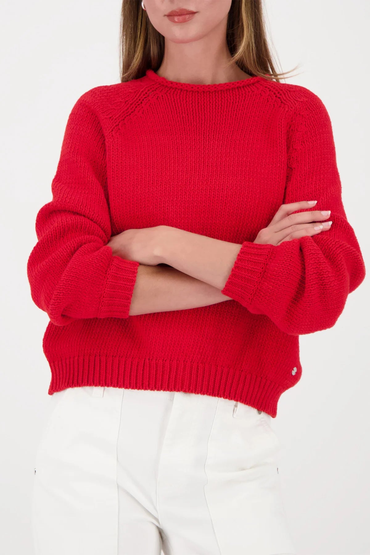 Plain Sweater Red