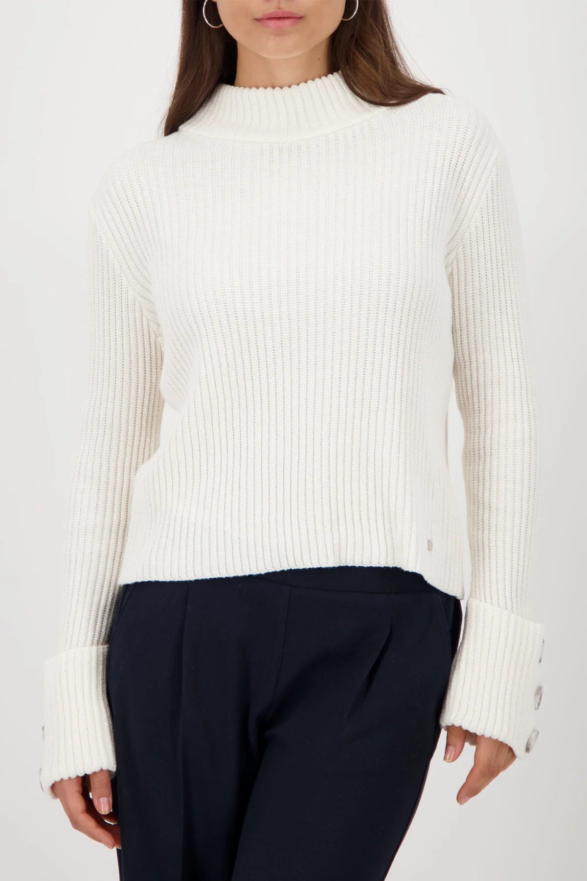 OFF WHT PULLOVER RIB