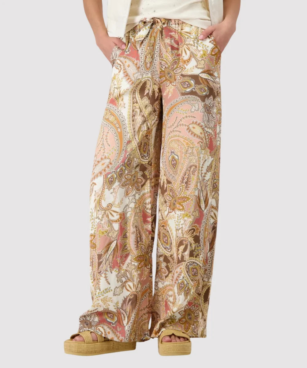 Pants With Lea Reg Paisley Mocca