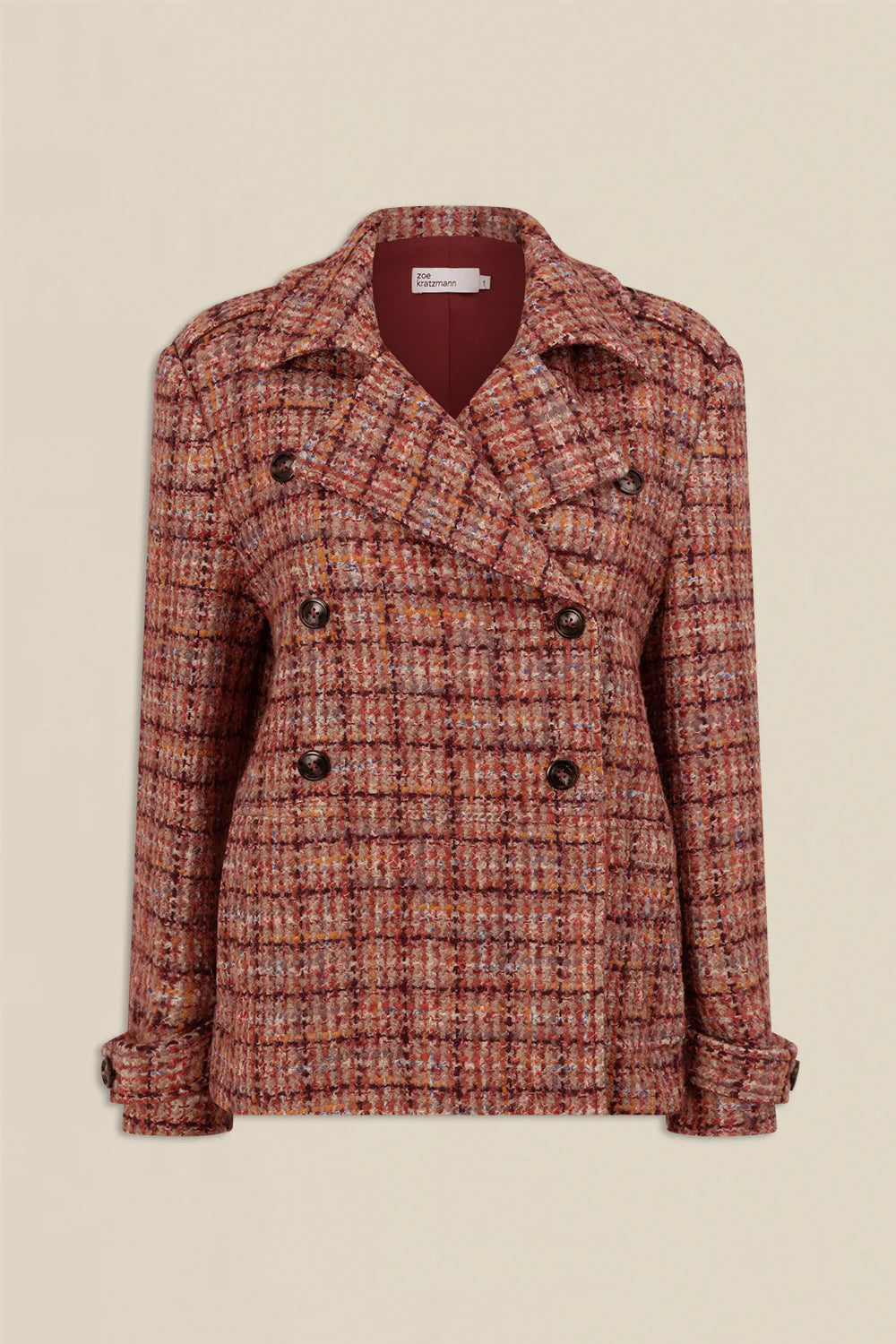 Revel Coat Berry Boucle
