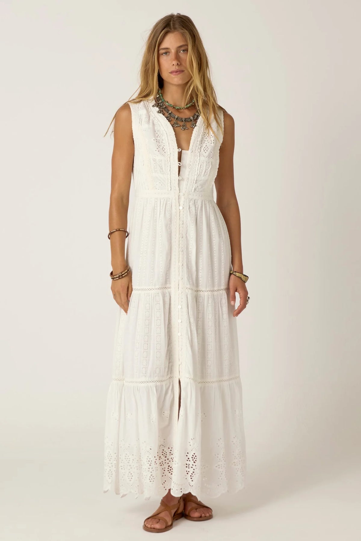 Gino Dress Sapore Di Sale Bianco